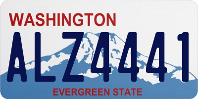 WA license plate ALZ4441