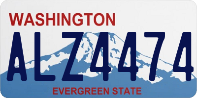 WA license plate ALZ4474