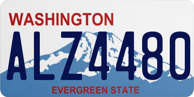WA license plate ALZ4480
