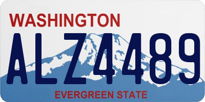 WA license plate ALZ4489