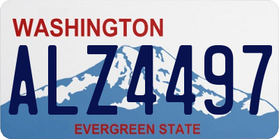 WA license plate ALZ4497