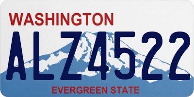 WA license plate ALZ4522