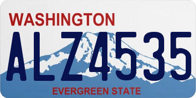 WA license plate ALZ4535