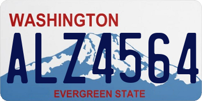 WA license plate ALZ4564