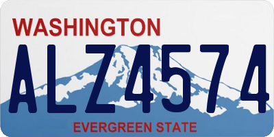 WA license plate ALZ4574