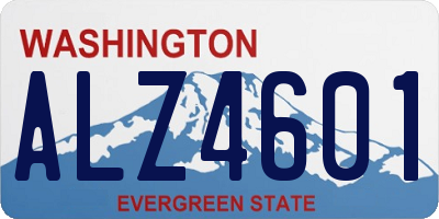 WA license plate ALZ4601