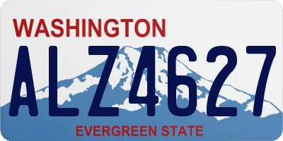WA license plate ALZ4627