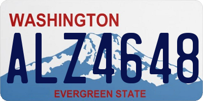WA license plate ALZ4648