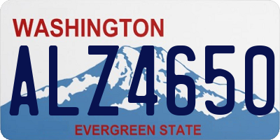 WA license plate ALZ4650