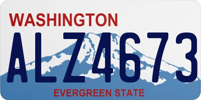 WA license plate ALZ4673