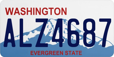 WA license plate ALZ4687
