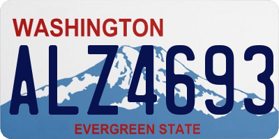 WA license plate ALZ4693