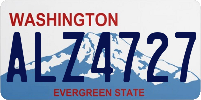 WA license plate ALZ4727