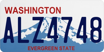 WA license plate ALZ4748