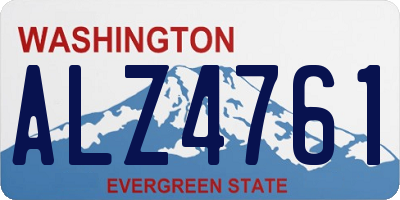 WA license plate ALZ4761