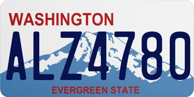 WA license plate ALZ4780