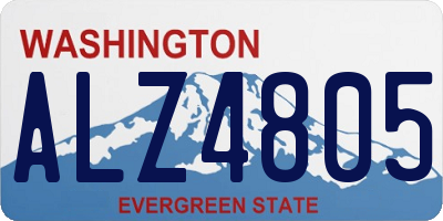WA license plate ALZ4805