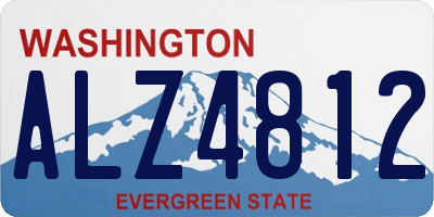 WA license plate ALZ4812