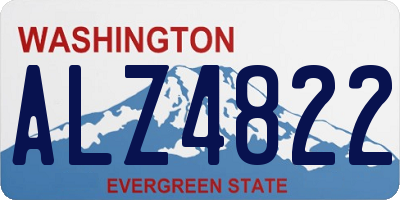 WA license plate ALZ4822