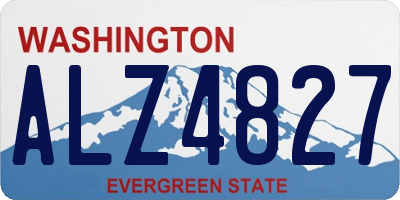 WA license plate ALZ4827