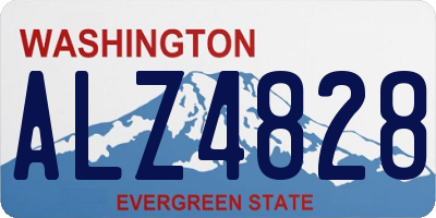 WA license plate ALZ4828