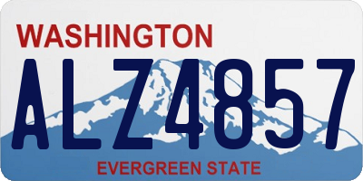 WA license plate ALZ4857