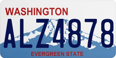 WA license plate ALZ4878