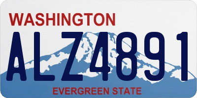 WA license plate ALZ4891