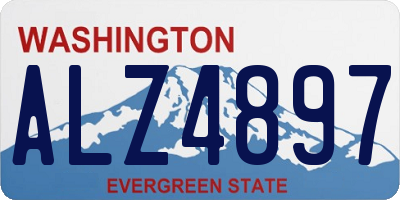 WA license plate ALZ4897