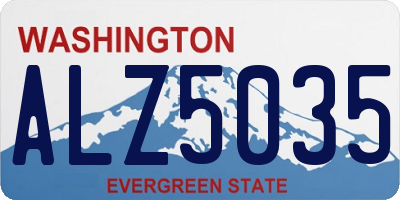 WA license plate ALZ5035