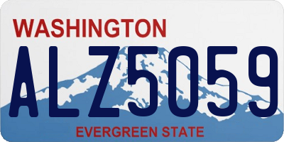 WA license plate ALZ5059