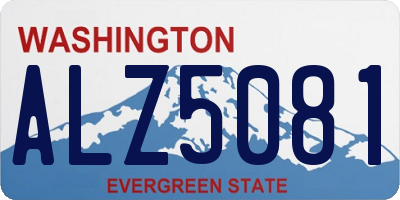 WA license plate ALZ5081