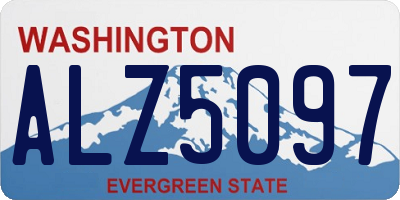 WA license plate ALZ5097