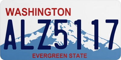 WA license plate ALZ5117