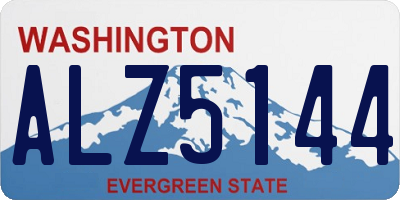 WA license plate ALZ5144