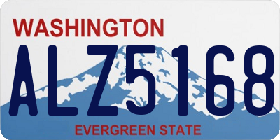 WA license plate ALZ5168