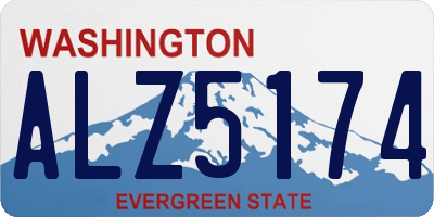 WA license plate ALZ5174