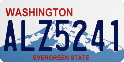 WA license plate ALZ5241