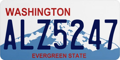 WA license plate ALZ5247
