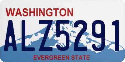 WA license plate ALZ5291