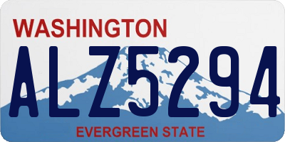 WA license plate ALZ5294