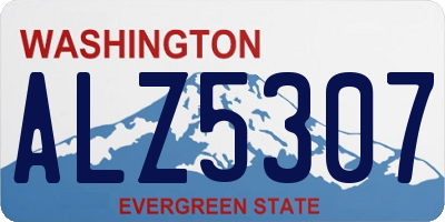WA license plate ALZ5307