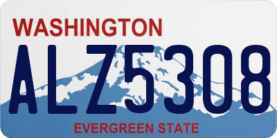 WA license plate ALZ5308
