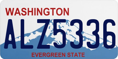 WA license plate ALZ5336