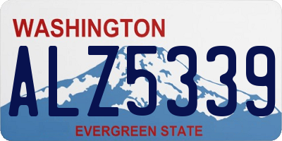 WA license plate ALZ5339