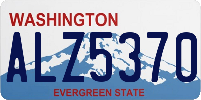 WA license plate ALZ5370