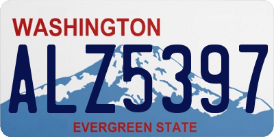 WA license plate ALZ5397
