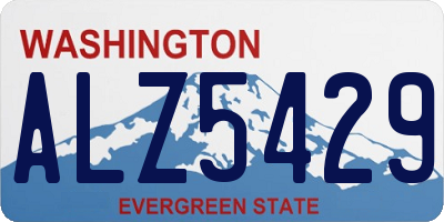 WA license plate ALZ5429