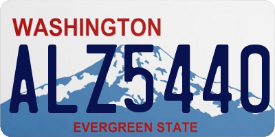 WA license plate ALZ5440