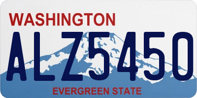 WA license plate ALZ5450